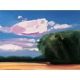 thumbnail image 2 of Unknown 24x19 Gold Ornate Wood Framed with Double Matting Museum Art Print Titled - Azure Sky II, 2 of 4