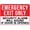 Warning Sign 2, variant on Emergency Exit Push Button Until Alarm Sounds Sign, 8"x12" Aluminum Tin Warning Sign, Home Outdoor Garden Safety Sign