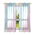 thumbnail image 6 of Yayeee Window Curtains Set of 2 for Living Room Light Filtering 63"x42", Blue Gradient, 6 of 7