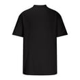 thumbnail image 4 of Dagegui Mens Cotton Linen Shirts Short Sleeve V Neck Henley Shirt Solid Color T-Shirts Lightweight Pullover Tops Casual Outdoor Vacation Travel Tees Black,XXXL, 4 of 5