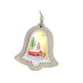 thumbnail image 1 of Advancent Accesorio de decoración de árbol de Navidad, iluminación artesanal de pequeña, colgante de Navidad, diseño de escena, colgante, Kits de decoración para fiestas Campana Advancent HA068050-02, 1 of 6