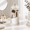 White, variant on White Birdcage-Style Rotating Bathroom Counter Toothbrush and Makeup Brush Organizer