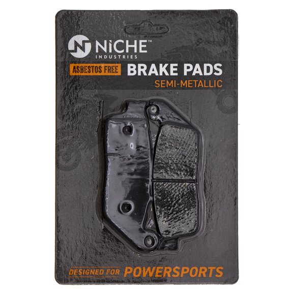 Niche Brake Pad Set for Honda Shadow Ace 750 Semi-Metallic Motorcycle 519-KPA2379D