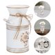 thumbnail image 2 of Vintage Style Flower Bucket Vase Decorative Metal Planter Flower Arrangement Planter, 2 of 4