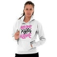 thumbnail image 4 of No One fights Alone Breast Cancer Hoodie Sweatshirt Women Brisco Brands L, 4 of 6