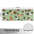 thumbnail image 5 of Kitchen Rugs Sets Of 2,Cute Cartoon Dachshund Anti Fatigue Kitchen Mat Rugs Non Slip Washable,Decorative Kitchen Floor Mats for Kitchen,Sink,Laundry,17"X47", 5 of 5
