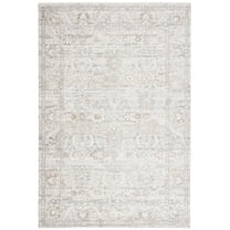 SAFAVIEH Mason Raeyln Medallion Polyester Area Rug, Gray/Beige, 4' x 6'