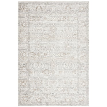 SAFAVIEH Mason Raeyln Medallion Polyester Area Rug, Gray/Beige, 4' x 6'