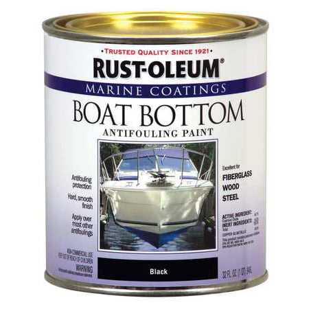 Rust-Oleum 207012 Blk Boat Bottom Antifouling Paint,