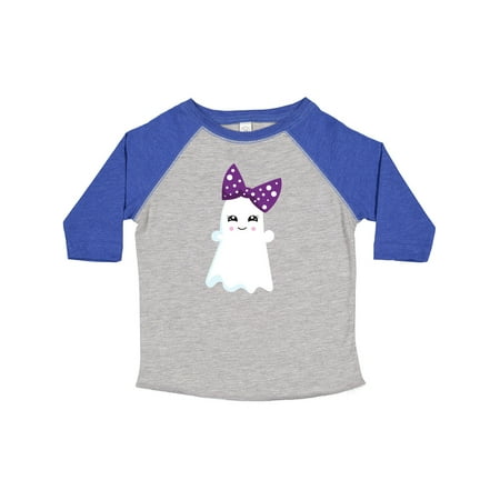 

Inktastic Halloween Ghost Ribbon Bow Trick or Treat Boo Gift Toddler Toddler Girl T-Shirt