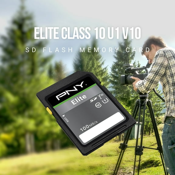 PNY 32GB 5-Pack Elite Class 10 U1 V10 SDXC Flash Memory Card