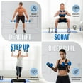 thumbnail image 3 of Yes4All 15lb Pair of Vinyl Hexagon Dumbbells - Dumbbells Set of 2 Hand Weights for Home Gym & Strength Training (2-15 lbs Weight Options) - Nautical Blue, 3 of 5