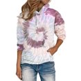 thumbnail image 4 of DPTALR Veste à Capuche à Manches Longues Zippée Imprimée en Polaire Ample pour Femmes Automne, 4 of 7