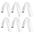 thumbnail image 1 of 6pcs Clip in Hair Tinsel Set Polyester Fiber Trimmable Washable Glitter Hair Tinsel Extensions for Music Festivals Cosplay, 1 of 4