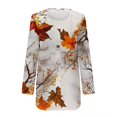 thumbnail image 5 of Ruyang Ladies' Fashion Printed Single Button Long Sleeve Top Tops Size Small, 5 of 5