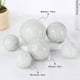 thumbnail image 5 of Uxcell Paquete de 6 Bolas Decorativas para Cuencos, Bolas de Vidrio Mosaico de 2.4 Pulgadas para Decoración del Hogar/Mesas de Comedor [Blanco], 5 of 7