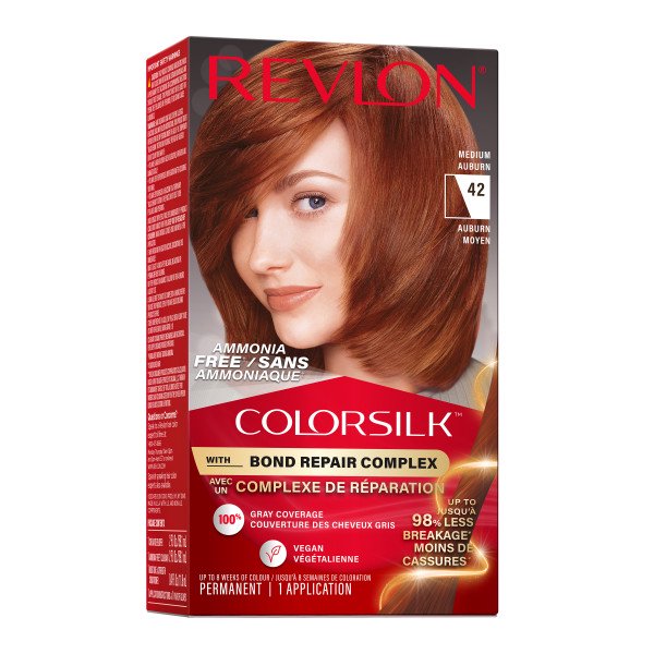 REVLON ColorSilk™ avec complexe de réparation des liaisons,coloration permanente