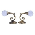 thumbnail image 2 of 2 ganchos para sujetar cortinas de cristal y metal, color bronce oscuro, 2 of 6