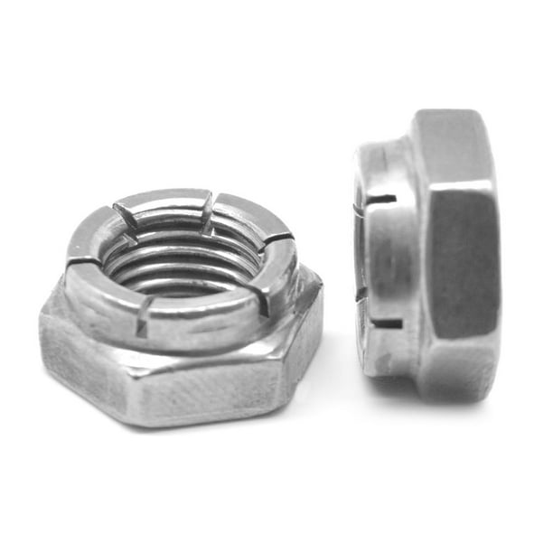 3/824 Fine Thread Flexloc Nut Light Hex Thin Alloy Steel Plain Finish