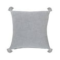 thumbnail image 6 of Ox Bay Soft Solid Tassel Cotton Throw Pillow, Gray, 20 in. Square, Count per Pack 1, 6 of 8