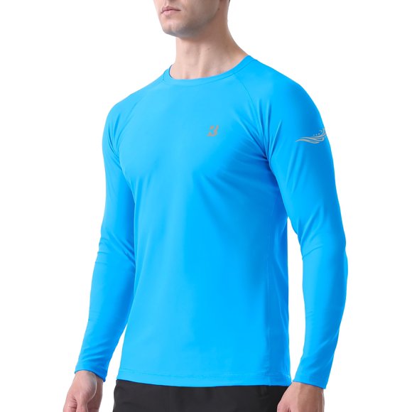 Camiseta de baño Roadbox de manga larga UPF 50+ Slim Fit azul