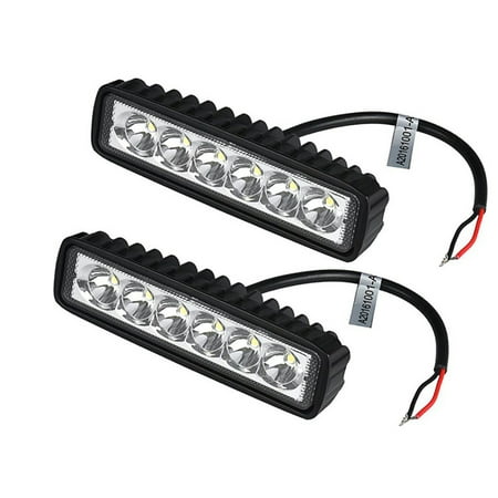 Running Lights Boat 2Pcs/Lot 18W LED Work Light Bar Car Truck Boat Driving Lamp Off-road SUV Spot Daytime Running Lights ()