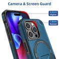 thumbnail image 3 of for iPhone 14 Pro Max 6.7-inch Case [Compatible with MagSafe] Built in Invisible Stand, Military Grade Shockproof Soft TPU Protective Cover Case,Blue,For iPhone 14 Pro Max, 3 of 8