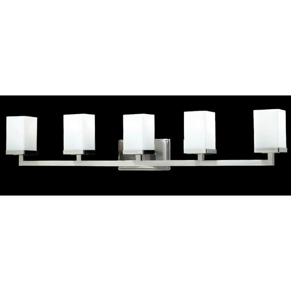 5 Light Bathroom Light in Fusion Style 40 inches Wide By 8 inches High Bailey Street Home 372-Bel-1176605