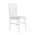 thumbnail image 2 of Dining Room Table Set for 4, Kitchen Table Set with 4 PU Upholstery Chairs, Modern Faux Marble Top Finish Dining Set for Bar, Breakfast Nook, White, 2 of 9