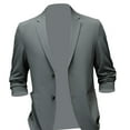 thumbnail image 4 of Suit Jacket Men Stylish Casual for Holidays Festivals Travel Gray Green Color L, 4 of 9