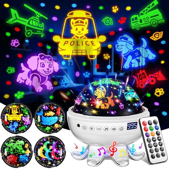 Proyector de juguetes para niños COOLNIGHT Puppy con 93 proyecciones y 30 sonidos