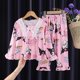 thumbnail image 5 of Pijama de Anime Sanrio Hello Kitty para niños y niñas, ropa de dormir de dibujos animados, My Melody, Cinnamoroll, princesa delgada de manga larga, ropa de casa, 5 of 5