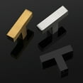 thumbnail image 6 of 12 Pack knobelite Black Stainless Steel Square Corner Bar Cabinet Door Handles Drawer Pulls Knobs 1/2 in Width Single Hole T Knob, 6 of 6