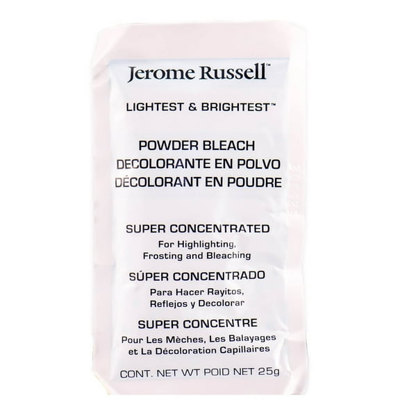 Jerome Russell Lightest Brightest Powder Bleach - 0.88 oz - Pack of 1 with Sleek Comb