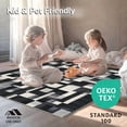 thumbnail image 4 of ODIKA 5'x7' Machine Washable Non-Slip Area Rug, Black and Abstract Animal Inspired with Graphic Contrast High Traffic Rug, Black, 116947, 4 of 7