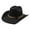 Black, variant on Classic Western Cowboy Sun Hat for Women and Men with Shapeable Wide Brim and Durable Design