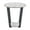 Black/White, variant on Roundhill Furniture Elysian Contemporary Round End Table with Shelf, Gray