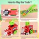 thumbnail image 3 of Juguete de tren de dominó navideño, trenes de música eléctricos de dominó automáticos, bloques de dominó apilados y casa de Papá Noel, juegos de tren de rally de dominó para niños a partir de 3 años R Kaili Sencillez, 3 of 5
