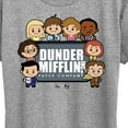 thumbnail image 3 of The Office - Dunder Mifflin Cute Characters - Women's Short Sleeve Graphic T-Shirt, 3 of 5