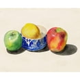 thumbnail image 3 of Ludwig, Alicia 18x15 Black Modern Framed Museum Art Print Titled - Still Life with Apples and Lemon I, 3 of 5