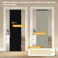 thumbnail image 2 of 100% Blackout Magnetic Door Curtain Accordion Doors Interior Closet Door Curtain Invisible Applicable Bedroom Room Living Room Doorway (Black 42" W x 78" L) 1 Panel, 2 of 6