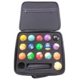 thumbnail image 4 of Pool Ball Case Billiard Ball Bag Billiard Ball Storage Box Hold 17 Balls, 4 of 10