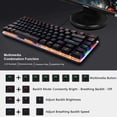 thumbnail image 3 of Ajazz AK33 Wired Gaming Keyboard with LED Lighting, Black, 3 of 8