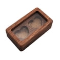 thumbnail image 1 of Caja para anillos de boda, organizador de joyas, de madera, portátil, ligera, para guardar baratijas. A, 1 of 9