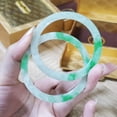 thumbnail image 5 of Jade Bangle 48–72mm | YingMart Natural-Colour Jade White Green Gift for Her Mom Sister Mens Grandma (58-60mm), 5 of 11