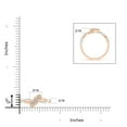 thumbnail image 4 of ANGARA Natural 0.12 Ct. Diamond Infinity Ring in 14K Rose & White Gold for Women (Ring Size: 3), 4 of 9