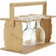 thumbnail image 1 of Soporte de madera para vasos de whisky, bandeja de servir de madera, 1 of 5