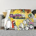 thumbnail image 3 of Battle Cats Flannel Blanket Funny Ultra-Soft Micro Warm Throw Blanket Fleece Blanket Interesting Gift 80"X60", 3 of 9