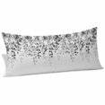 thumbnail image 2 of Grey Body Pillow Covers 20"x54", Eucalyptus Leaves Soft Brushed Microfiber Breathable Throw Pillow Covers, Pillowcase with Zipper for Couch Sofa Bedroom Living Room, 2 of 9