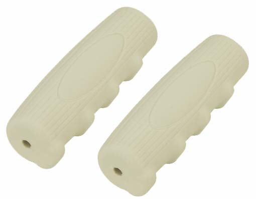 WHITE LOW RIDER BICYCLE HANDLEBAR GRIPS BEACH CRUISER BIKE GRIPS